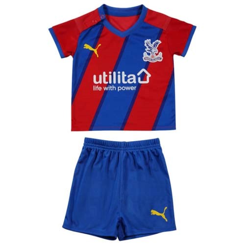 Heimtrikot Crystal Palace Kinder 2021-2022 Günstige Fußballtrikots